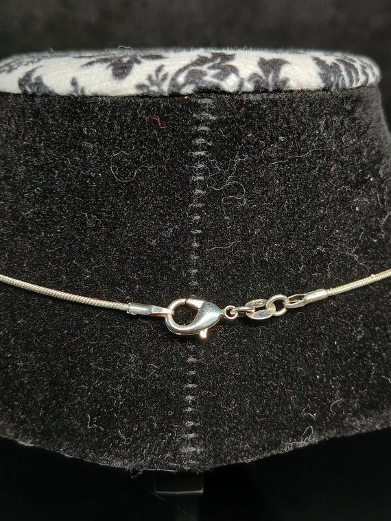 Sterling Silver Leaf Scroll Pendant Necklace 20" … - image 10