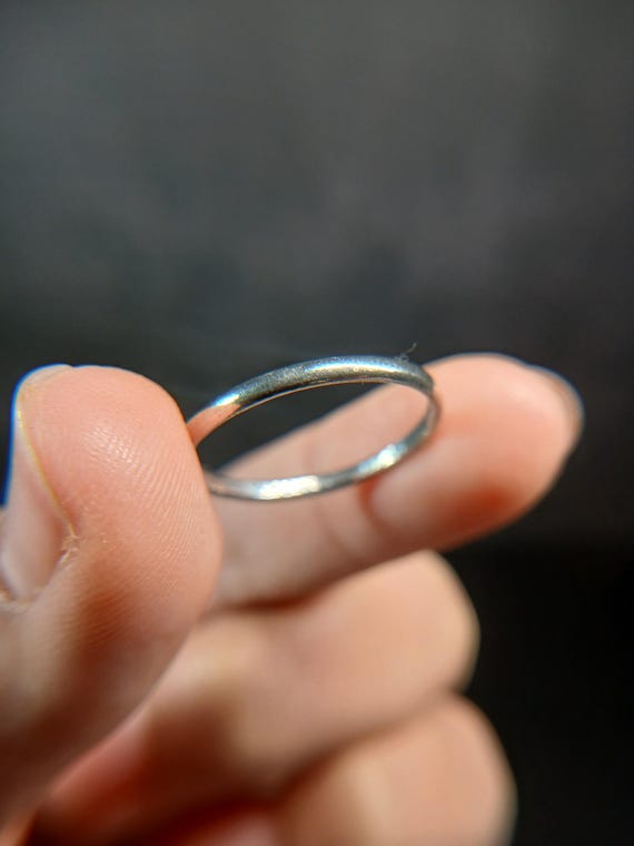 Sterling Silver .925 Thin Stackable Band Ring PZ … - image 10