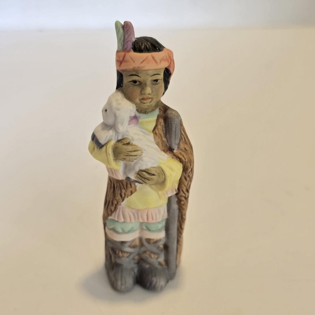 Native American Nativity Set Replacement Piece Shepherd Porcelain ...