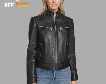 Leren racerjack dames – custom-fit vintage motorjas