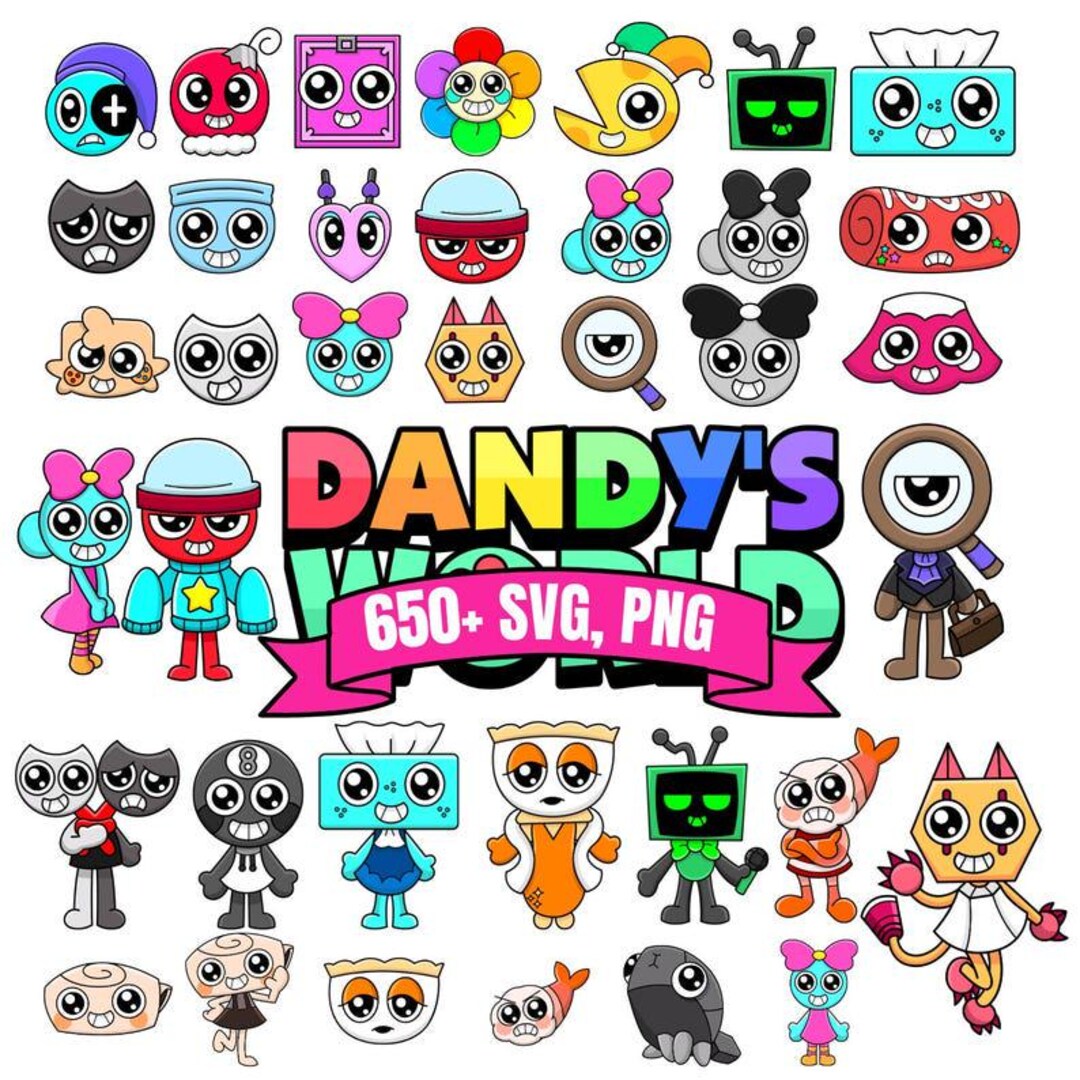 650+ Dandy's World SVG Bundle Roblox Charaktere Gamer Geburtstagsparty ...
