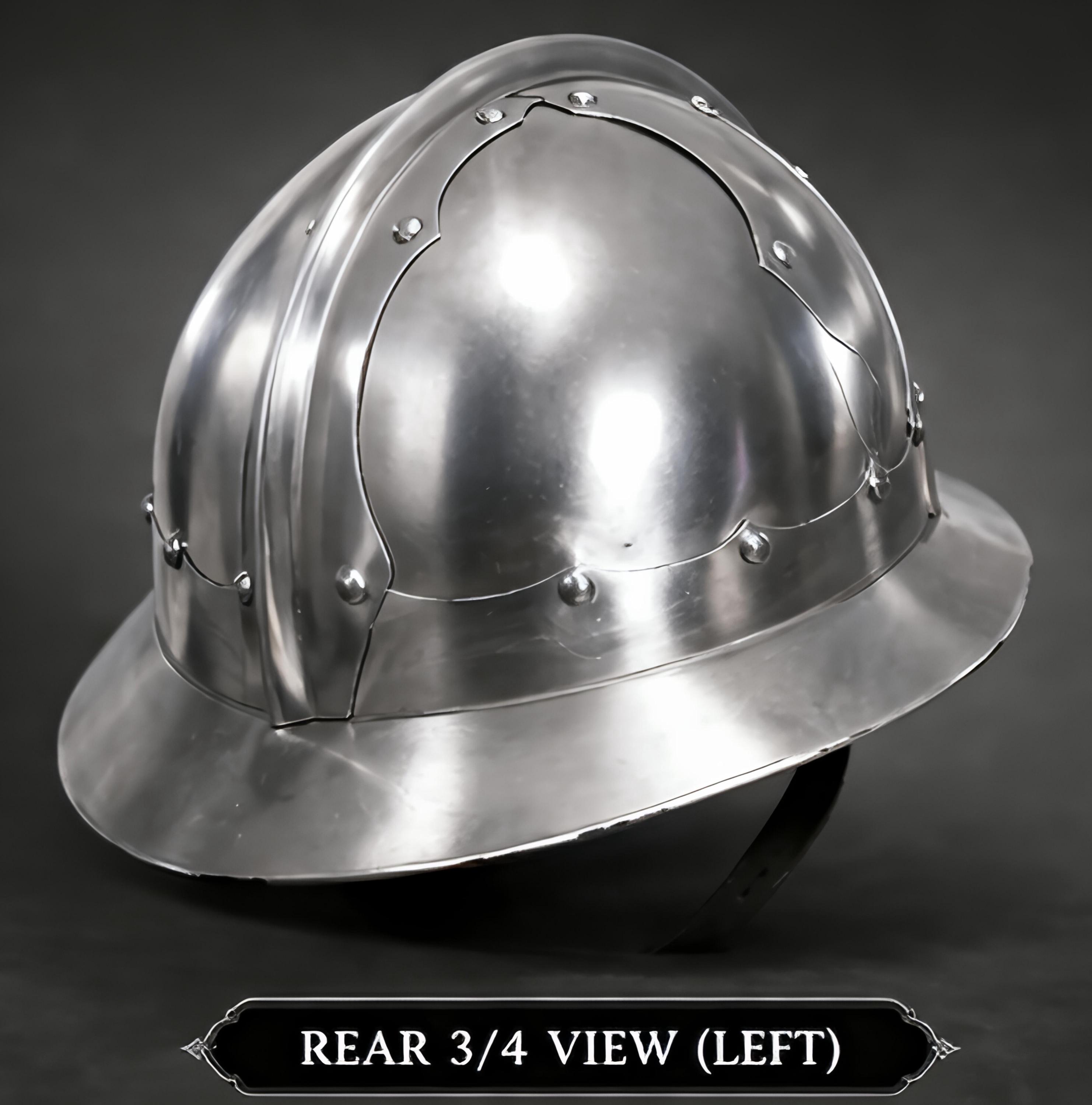 Medieval Kettle Helmet Steel – Wide Brim Knight War Helm, Renaissance ...