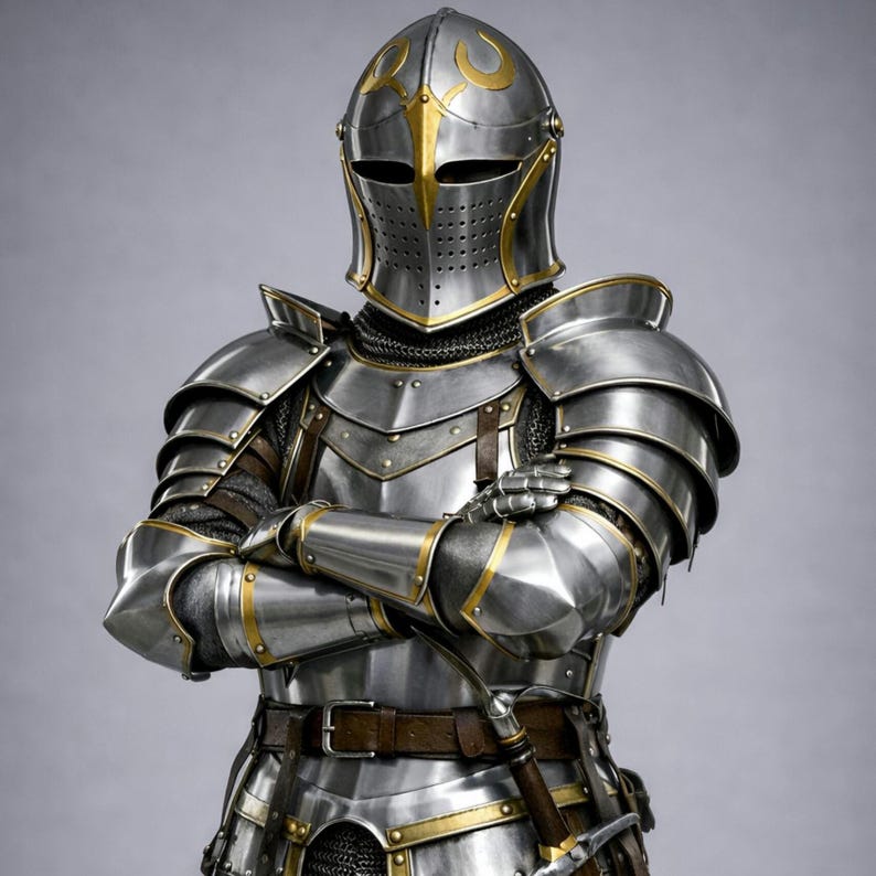 Full Body Medieval Knight Armor | Handmade Gothic Plate Armor Suit ...