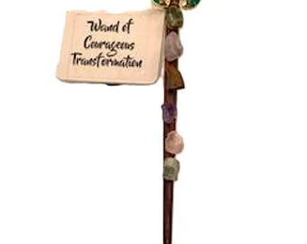 Crystal Wand of Courageous Transformation