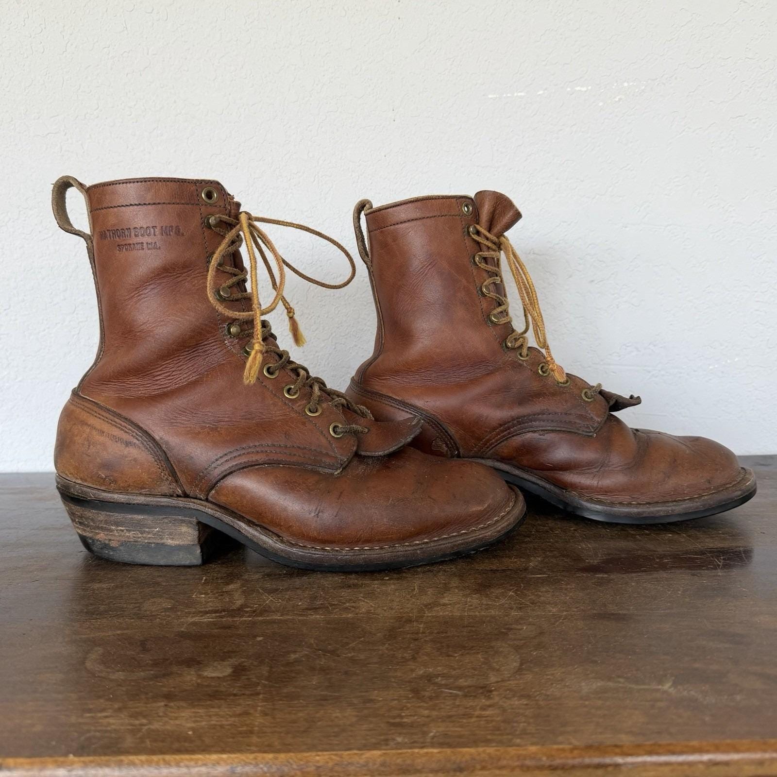 Vintage Insulated Color-blocked ANSI-rated Lace-Up Work Boots| Made in USA The Drew main image 3
