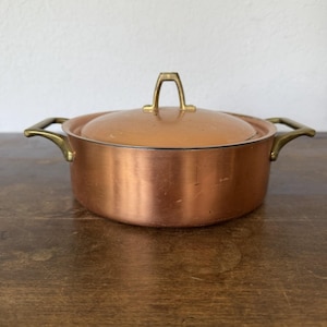 Vintage Paul Revere Limited Edition 1.5 Qt. Copper Casserole Pot with Lid
