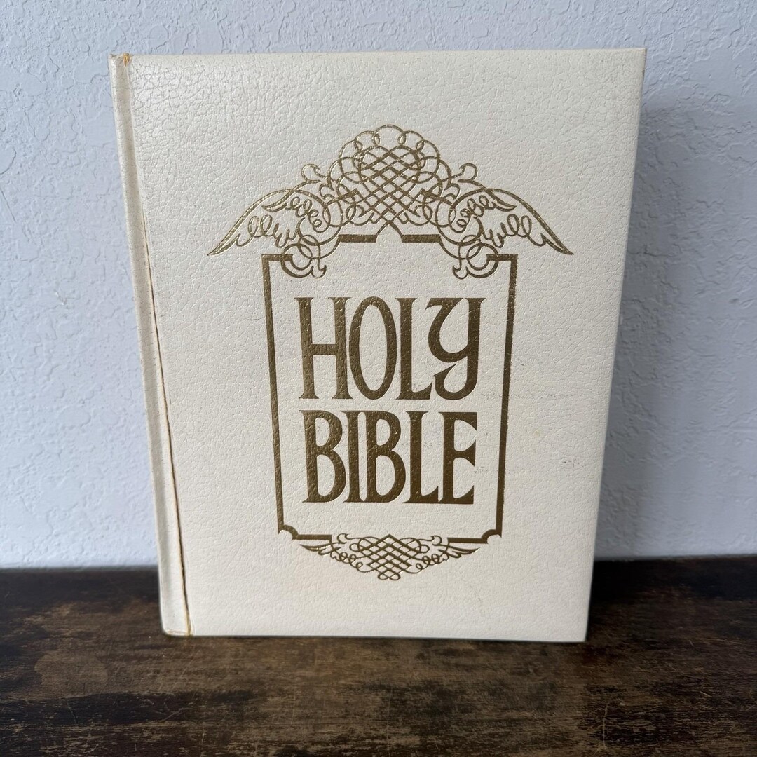 Vintage Holy Bible New & Old Testament King James Version Lamplight Red ...