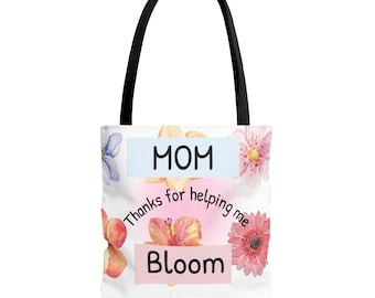 Mother's Day Floral Tote Bag | Mom Momento Carryall