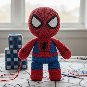 Spider Hero-amigurumi: volledig professioneel haakpatroon