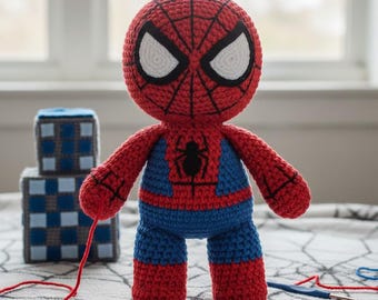 Spider Hero Amigurumi — Patron au crochet professionnel complet