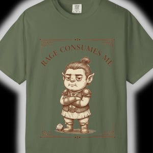 Rage Consumes Me - DND Barbarian Shirt