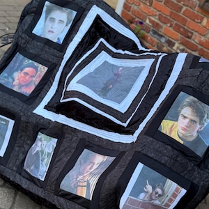 Robert Pattinson Handmade Quilt - This is the quilt of a killer, Bella. Twilight/Robert Pattinson Lover Blanket/quilt