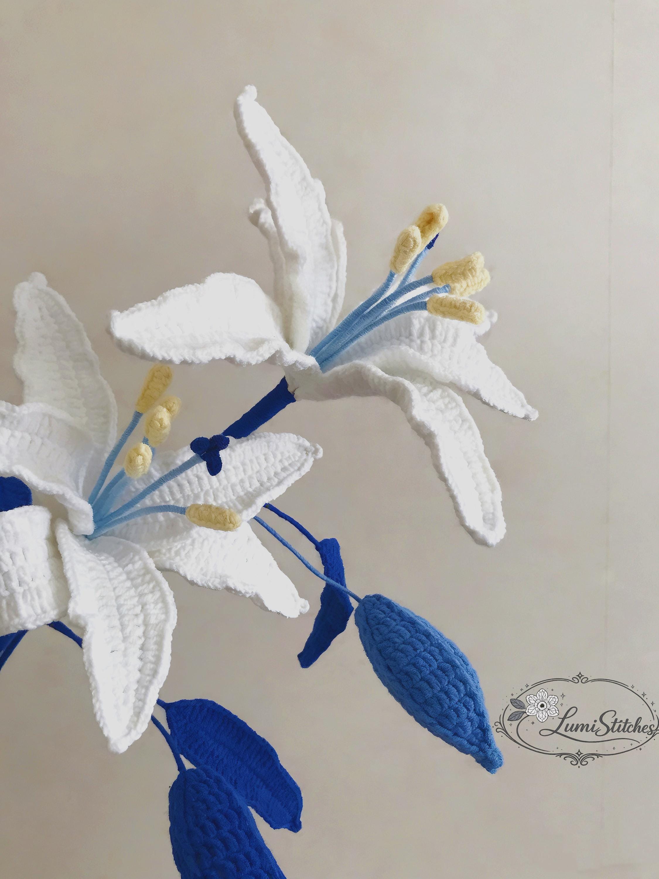Lily Crochet Pattern for Bouquets and Mother’s Day Gifts