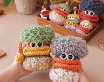 Monster Bag Crochet Pattern, Water Bottle Holder Bag Amigurumi Pattern, Crochet Key Holder, Purse, Earpod Case, Cup Sleeve, Pouch, Phone Bag