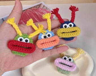 Patrón de crochet para llavero de monstruo divertido, patrón de crochet para funda de llavero amigurumi, llavero de monstruo de crochet, tutorial fácil de crochet (PDF)