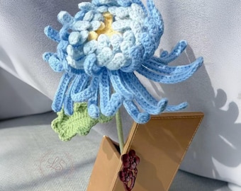 Dahlia Flower Crochet Pattern, Chrysanthemum Crochet Flower Bouquet Pattern, Mother's Day Gift. Amigurumi Wedding Flower, Easy Floral Decor