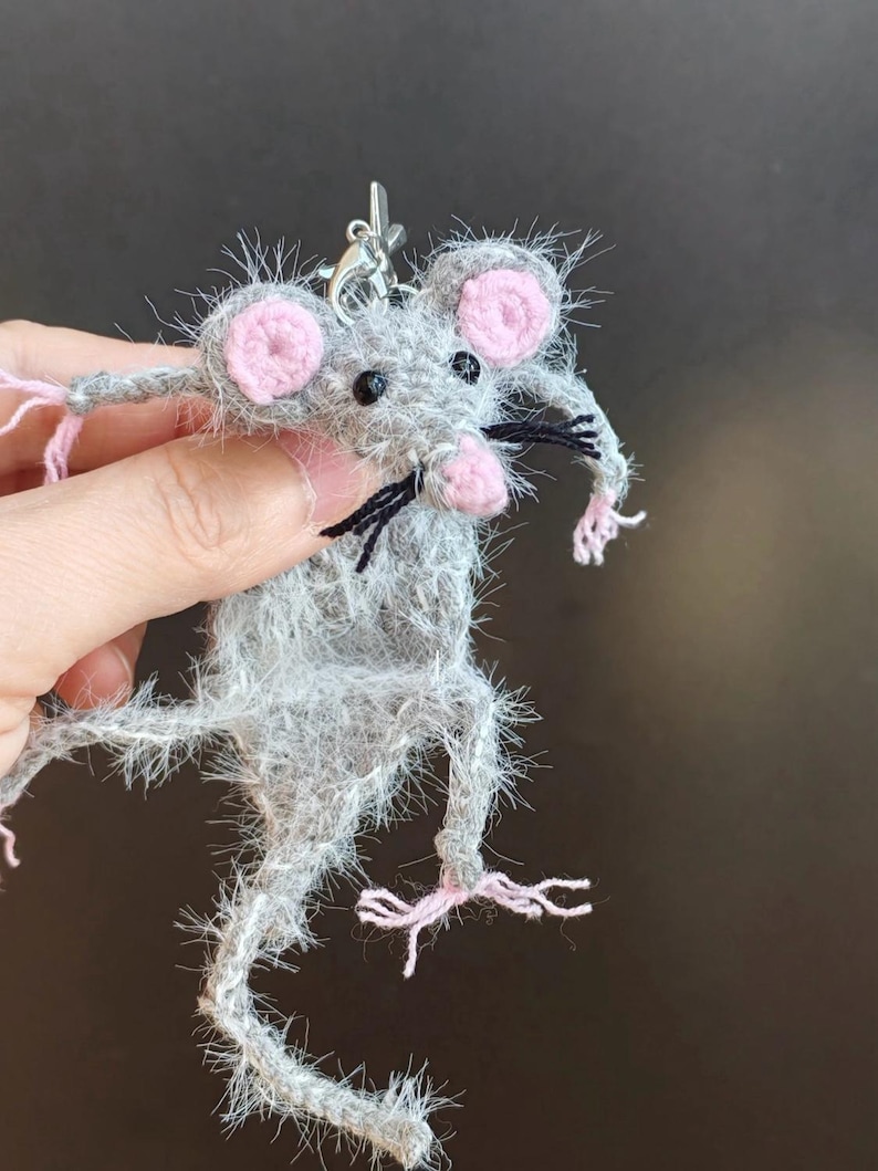 Funny Dried Rat Crochet Pattern, Hanging Crochet Rat Pattern + Video ...