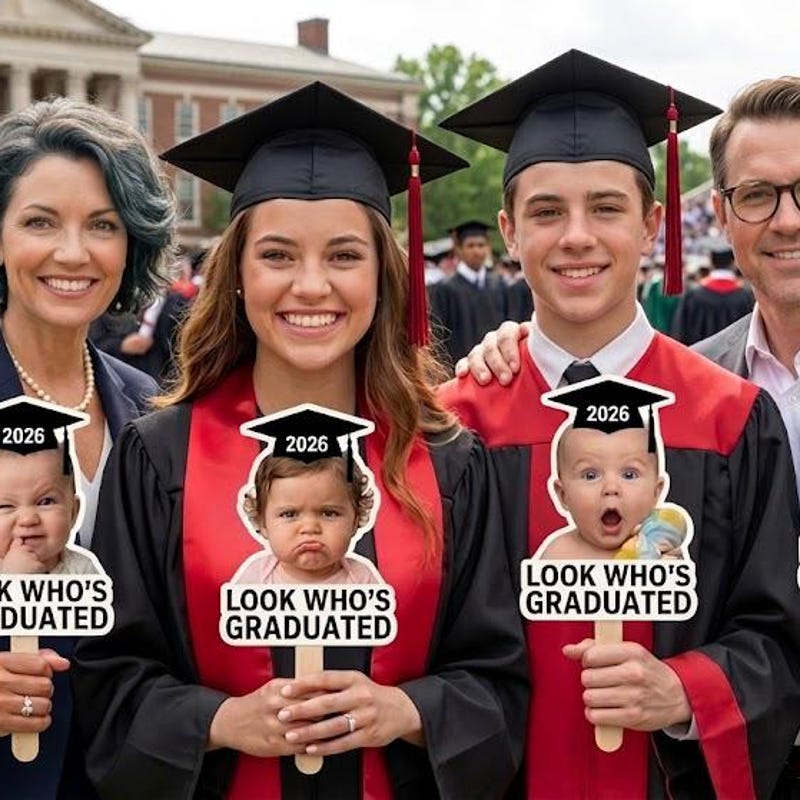 Look Whos Graduated Sign - Etsy