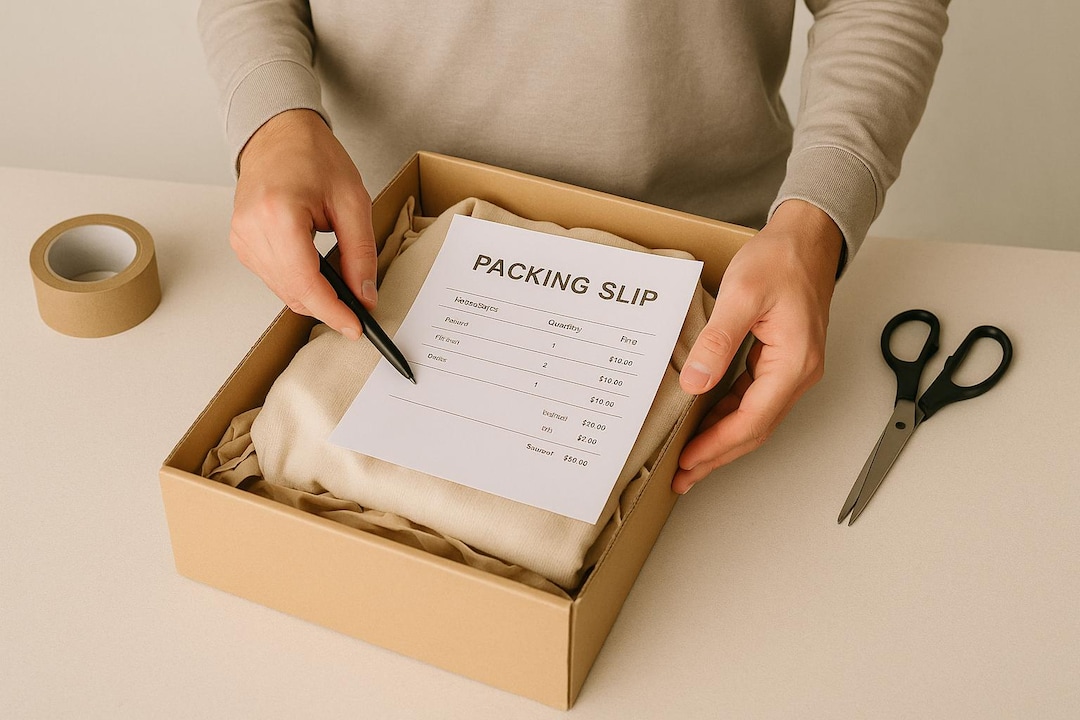 Editable Packing Slip Template, Printable Order Insert, Business ...