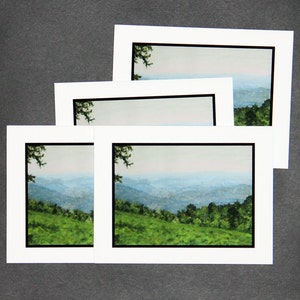Blue Ridge Vista (4 Note Cards)