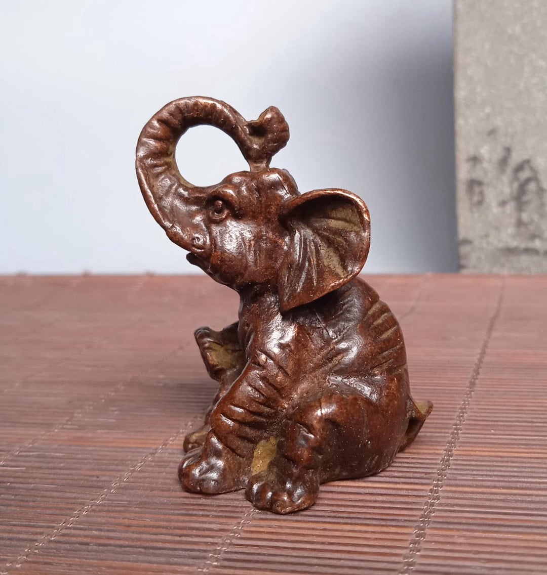 ブロンズ彫刻 象 ヴィンテージブロンズ彫刻象像 - Etsy 日本