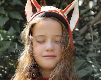 Fox Cape for Kids / Handmade Fox Cloak / Halloween & Birthday Gift / Children's Imaginative Playwear / Orange Fox Costume