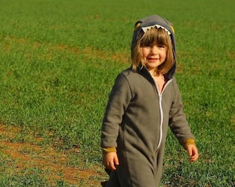 Dinosaurier Grüner Overall Kostüm / Halloween Dinosaurier Kostüm / Kids&Babies Dinosaurier / Drachen Kostüm / Festival Outfit / Geburtstagsgeschenk