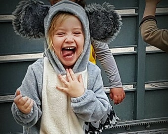 Koala Bär Overall Kostüm / Koala Halloween Kostüm / Kinder & Babys Kostüm tragen / Tier Winter Spielkleidung / Karneval Outfit / Geburtstagsgeschenk