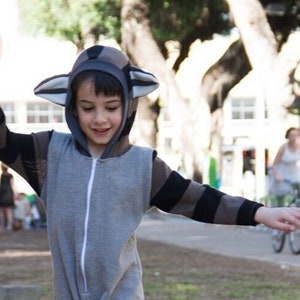 Raccoon Jumpsuit Costume / Halloween Raccoon Romper / Kids&Babies Costume Wear / Animal All Year Playwear / Carnival Outfit / Birthday Gift