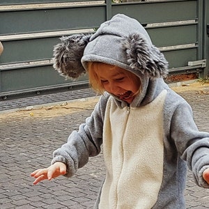 Newborn Koala Jumpsuit Costume / Halloween Koala Costume / Baby First Costume / Birthday Gift / Size 6-12M / Clearance image 1