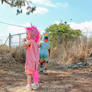 Unicorn Handmade Colorful Dress Costume With Mane&Tail - Unique & Personalized | ThumbelinaWorkshop