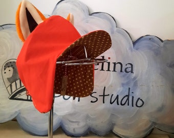 Orange Fox Hat / Light Everyday Baby Hat / Halloween Costume Prop / Fox Costume / Kids&Babies Summer Hat / Festival / Birthday Gift