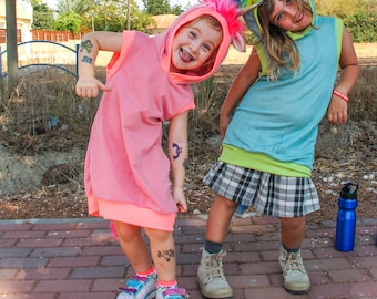 Déguisement licorne coloré, déguisement licorne pour enfants, tenue rose d'Halloween, cadeau d'anniversaire licorne fille, déguisement rose, cadeau pour amoureux de la licorne