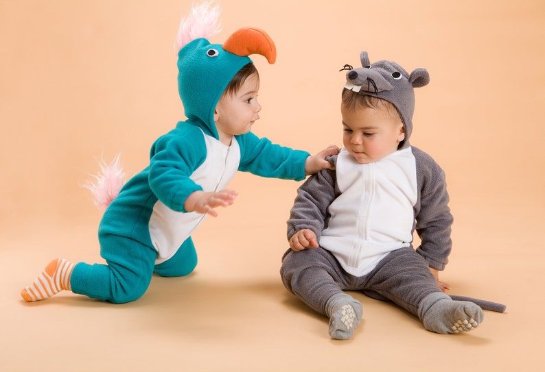 Gray Mouse Jumpsuit Costume / Mouse Halloween Costume / Kids&Babies Costume Wear / Mouse Pjs / Carnival Outfit / Birthday Gift image 8