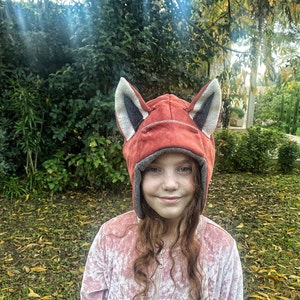 Fox Halloween Hat / Fox Winter Fleece Hat / Fox Costume Prop / Kids&Babies Hat / Adult Costume Hat / Festival Prop / Birthday Gift / Custom
