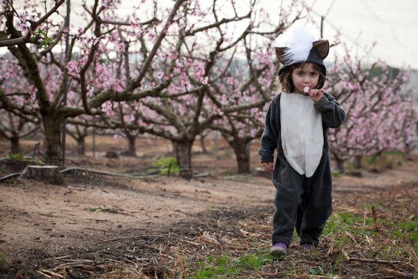 Skunk Halloween Costume / Skunk Jumpsuit / Kids & Babies Costume Wear / Carnival Outfit / Woodland Animals / Winter Playsuit / Birthday Gift