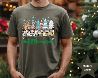 Chemise de fête très joyeux Noël de Mickey, t-shirt de Noël Disney, chemise de Noël Mickey et ses amis, chemise de Noël Disneyland