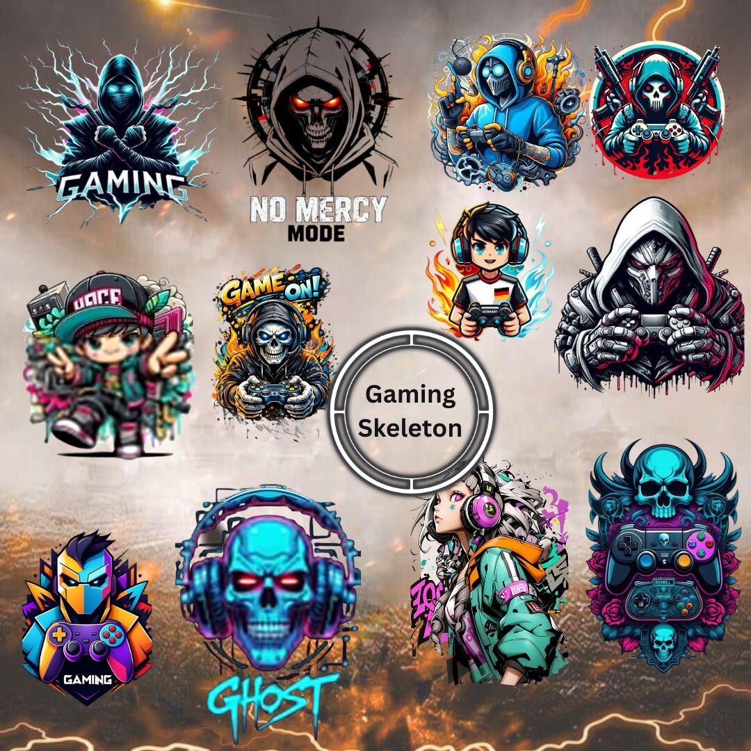 Skeleton Rage Gaming Skeleton PNG, Rage Mode Gamer Shirt Design (digital Download) T ...