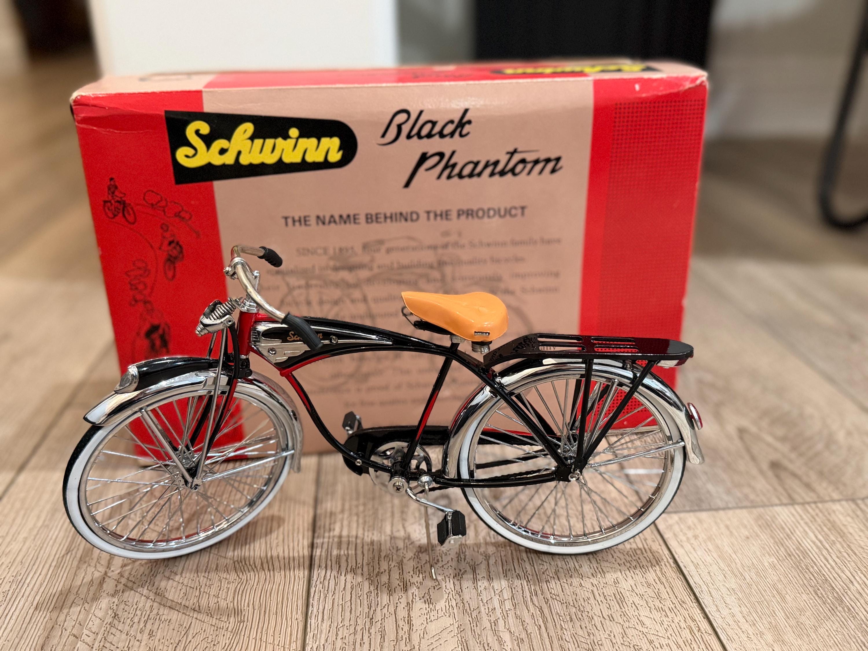 Schwinn Black Phantom Die-cast Bicycle Model 1:6 Scale | Boxed
