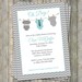 Onesie Baby shower Invitation, oh baby shower, aqua and gray, Digital, Printable file