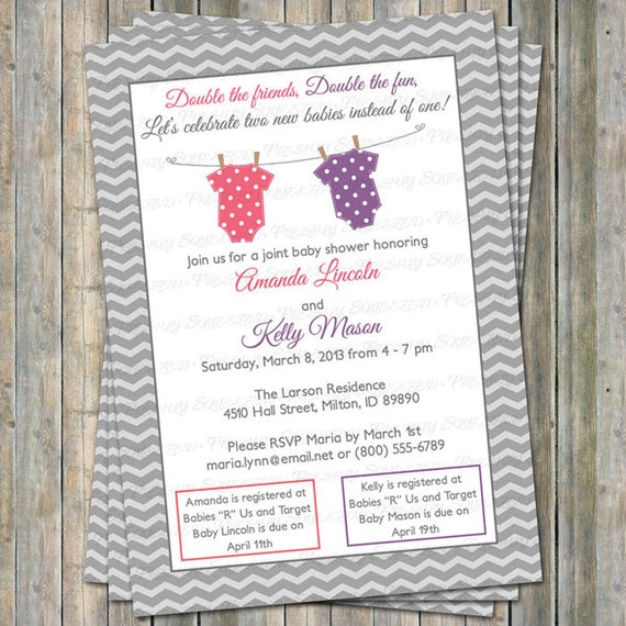 joint baby shower invitations