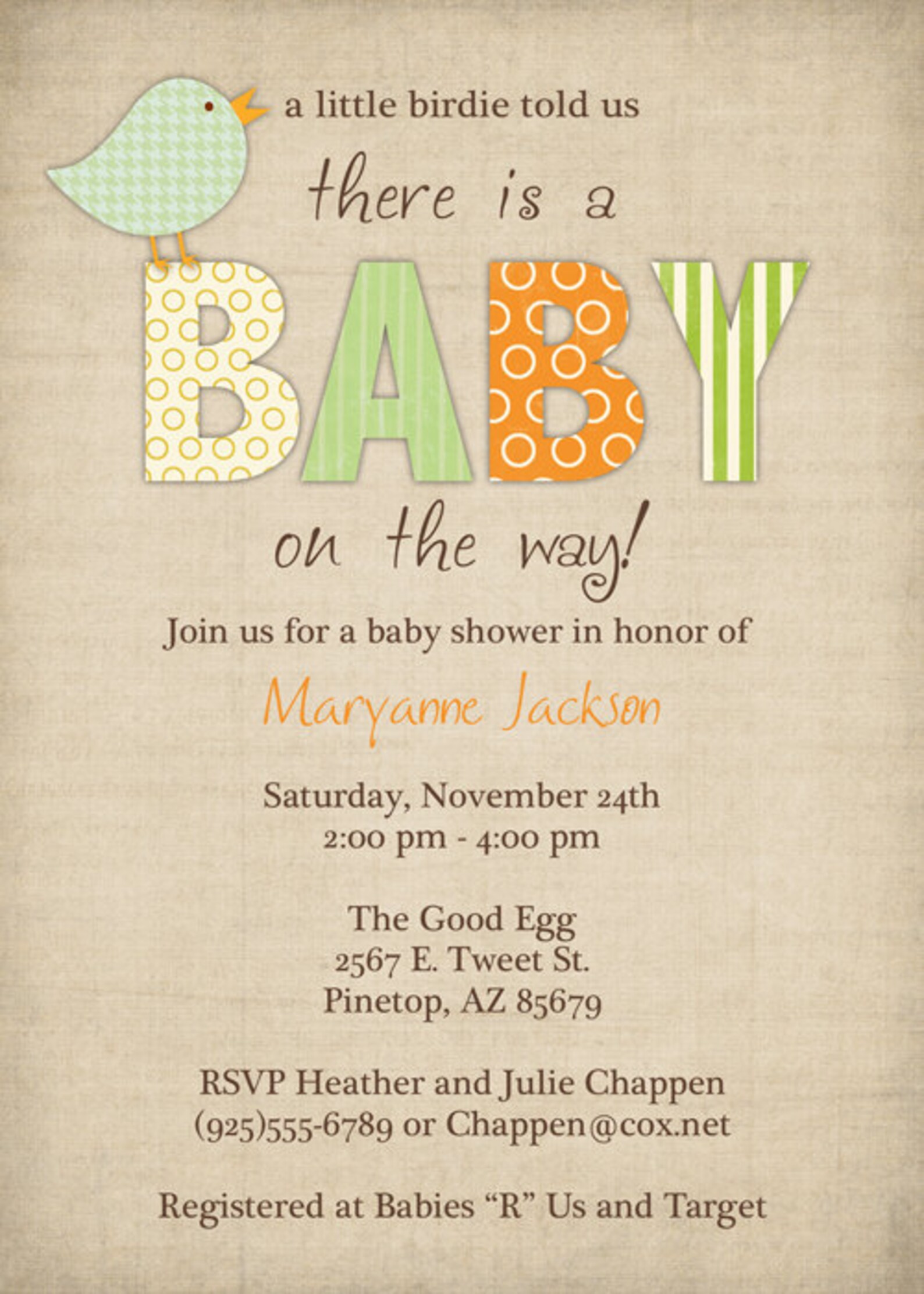 Bird baby shower invitations little bird gender neutral Etsy