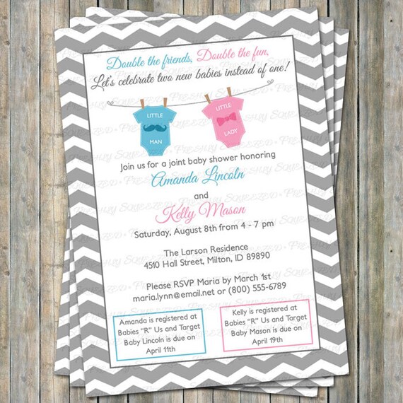 joint baby shower invitations
