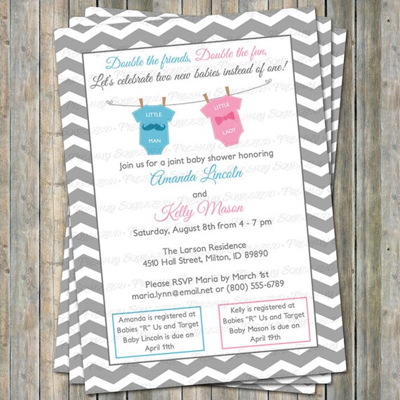 joint baby shower invitation wording