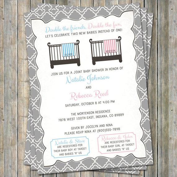 joint baby shower invitation wording