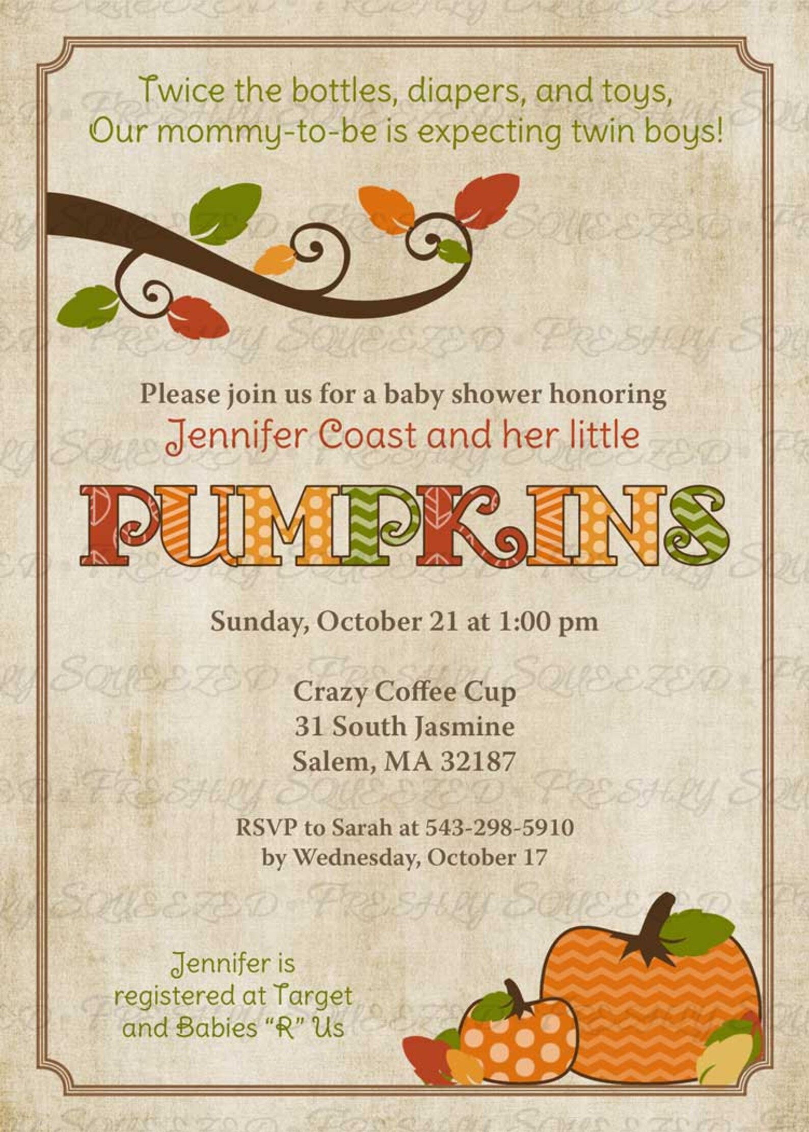 Fall baby shower invitations baby shower invitation with Etsy