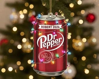 Personalized Soda Can Ornament, Custom Name Acrylic Ornament 2025