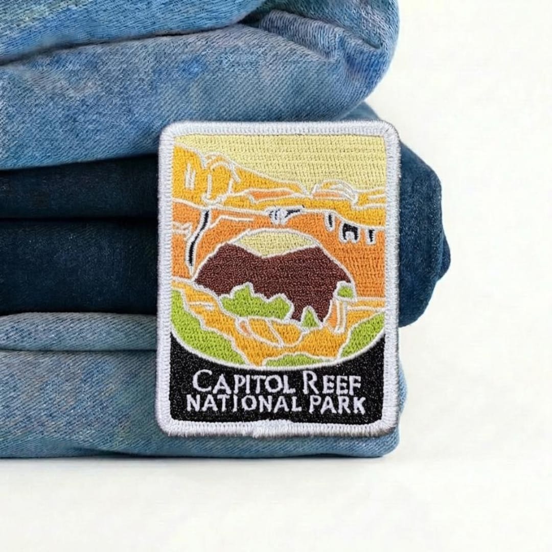 Patch Ree Capitol Reef National Park Embroidered Patch, Desert Arch Applique ...