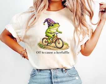 Jedyny przysiad, jaki robię, to koszulka Diddly Frog z zabawną grafiką w stylu kowbojskim z żabą w stylu western, z komfortowymi kolorami 1717