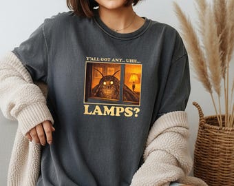 Y’all Got Any Uh Lamps Shirt Funny Moth Meme Graphic Tee Vintage Humor Unisex Comfort Colors 1717